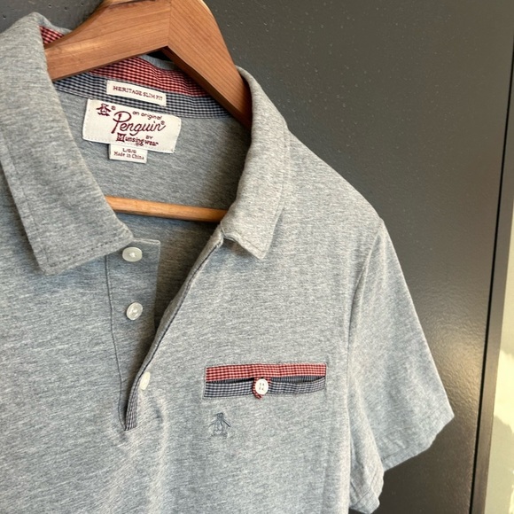 Penguin men’s L heritage slim fit never worn! This is Slim measurements below - Picture 3 of 10